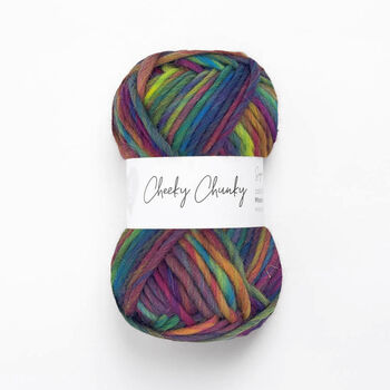 Cheeky Chunky Twist Yarn 100g Ball Rainbow Wool, 2 of 2