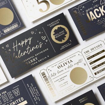 Personalised Valentines Massage Voucher For Boyfriend, 9 of 9