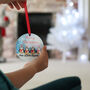 Personalised Family Penguin Christmas Bauble, thumbnail 4 of 6