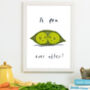 Happy Ever After Vegetable Giclee Print Kitchen Art, thumbnail 1 of 4