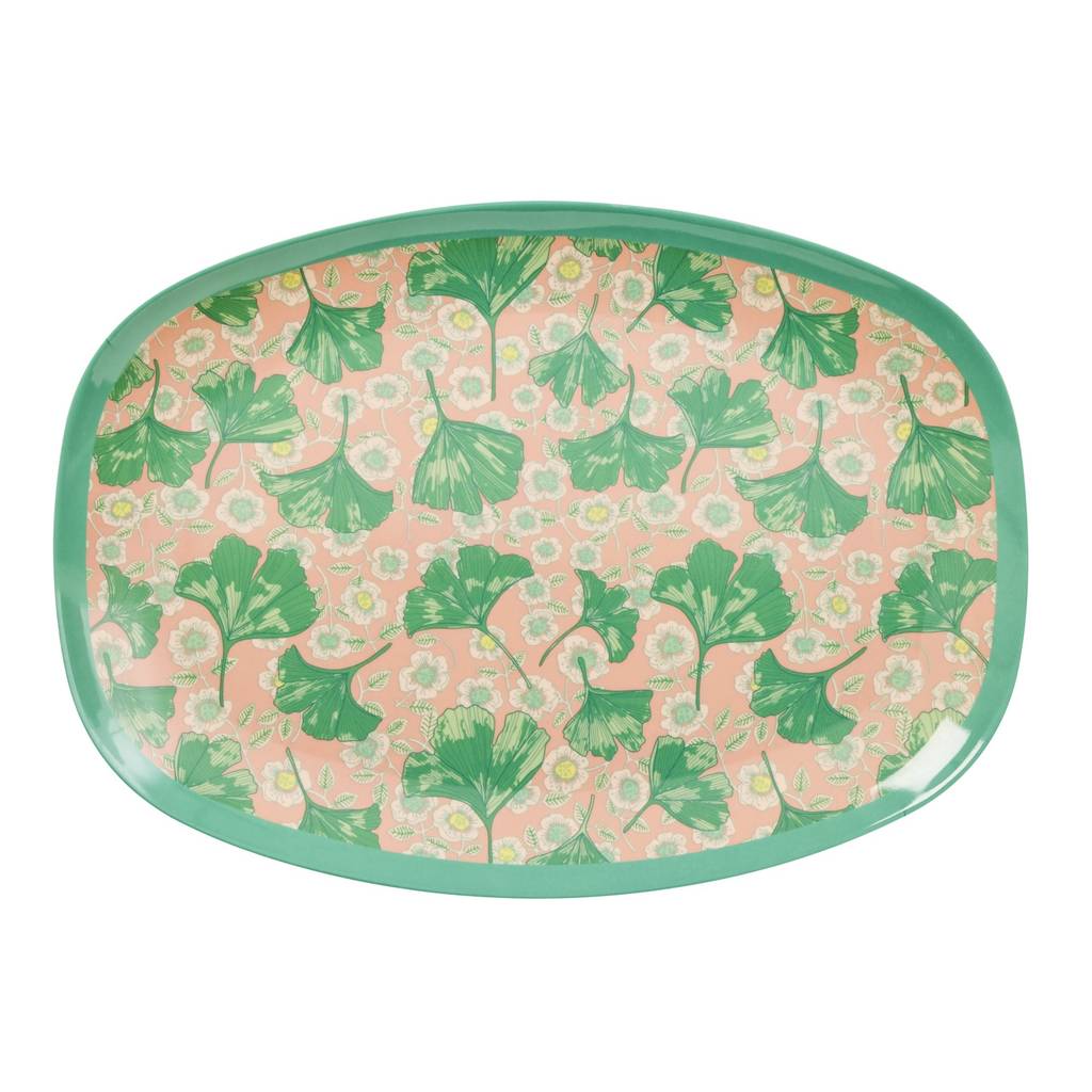 Patterned Oval Melamine Platter By Berylune