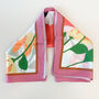 Woman And Flowers Illustration Scarf, thumbnail 3 of 3