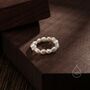 Genuine Baroque Pearl Elastic Ring, thumbnail 3 of 12
