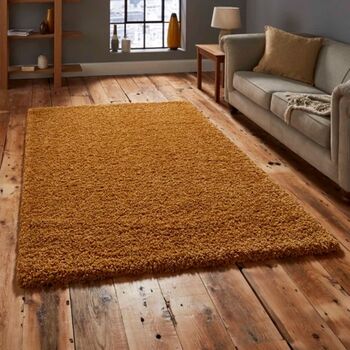 Area Rug Machine Woven Rectangle Yellow, 2 of 2