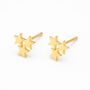Gold Plated Sterling Silver Galaxy Star Stud Earrings – 8mm, thumbnail 2 of 4