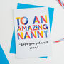 Amazing Nanny Personalised Card, thumbnail 2 of 2