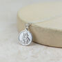 Sterling Silver Small Personalised St Christopher Pendant, thumbnail 4 of 5