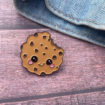 Cookie Enamel Pin – Cute Chocolate Chip, 5 of 6