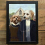 American Gothic Custom Pet Portrait, thumbnail 1 of 2