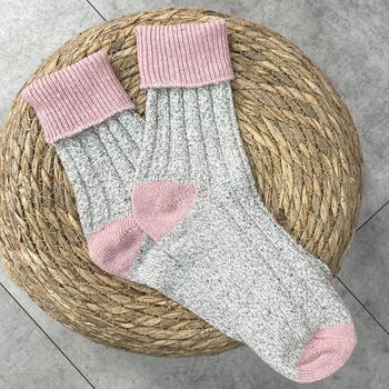 Personalised Women's Wool Walking Boot Socks, 3 of 9
