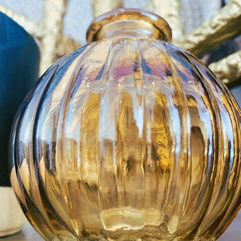 Amber Pumpkin Bud Vase, 5 of 5