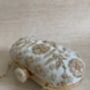 Off White Raw Silk Oval Clutch Bag, thumbnail 9 of 10
