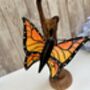 Handcrafted Monarch Butterfly Wooden Sculpture Ornament, thumbnail 6 of 11