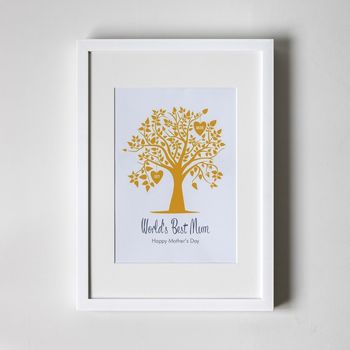 Personalised Art Print, Family Tree Design, 7 of 8