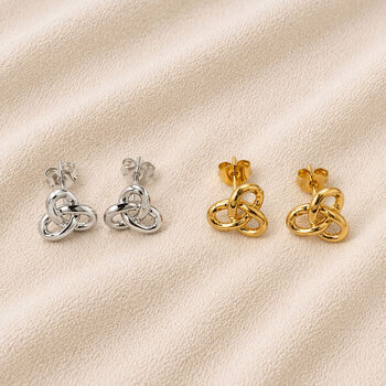 Gift Bow Sterling Silver Drop Earrings, 5 of 5