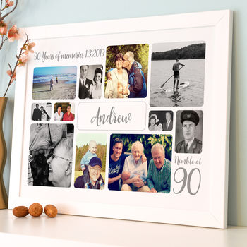 Personalised 90th Birthday Photo Collage, 12 of 12