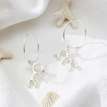 Coral Hoop Earrings, 3 of 6
