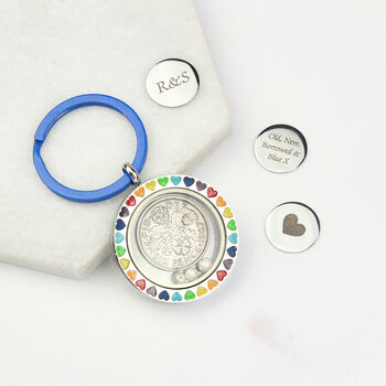 Something Old, New, Borrowed, Blue Bridal Sixpence Keyring, 4 of 12