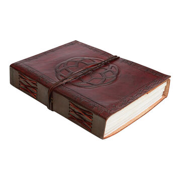 Indra Celtic Knot Leather Journal Notebook, 5 of 10