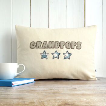Personalised Name Cushion Gift For Dad / Grandad, 4 of 10