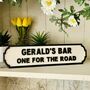 Pub / Bar House Personalised Wooden Double Road Sign, thumbnail 2 of 7