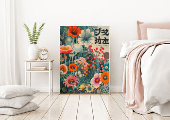 Japanese Botanical Flower Art Print, 2 of 3