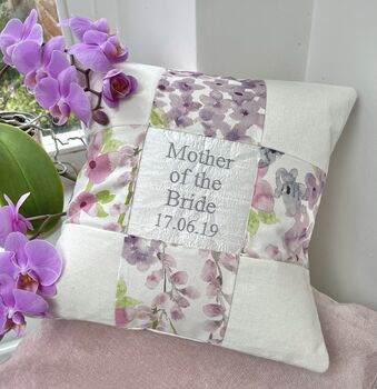 Mother Of The Bride Floral Cushion, 7 of 8