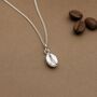 Coffee Bean Necklace, Gift For Coffee Lovers, thumbnail 1 of 8