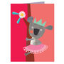 Mini Koala Greetings Card, thumbnail 3 of 5