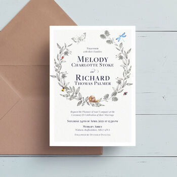 Meadow Wedding Invitation, 2 of 7