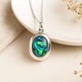 Personalised Sterling Silver Paua Shell Locket, thumbnail 3 of 11