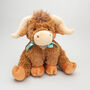 Medium Longhorn Highland Cow With Personalised Heart, thumbnail 5 of 5