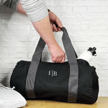 Personalised Weekend Holdall With Initials, 3 of 4