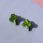 Broccoli Stud Earrings, thumbnail 1 of 3