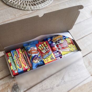 Personalised Kids Retro Sweets Letterbox Gift Box, 2 of 8