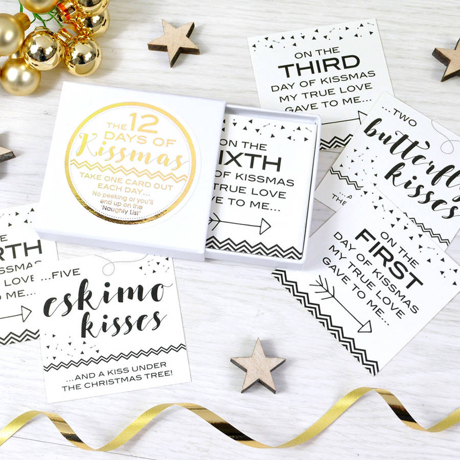 12 days of kissmas advent countdown by eskimo kiss designs