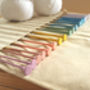 Wooden Knitting Needles Rainbow Dip Painted Set, thumbnail 3 of 9