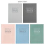 Personalised Typographic A5 Cloth Bound Notebook, thumbnail 4 of 12