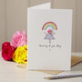 Personalised 'Button Rainbow' Handmade Card, thumbnail 2 of 5