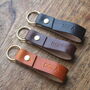 Personalised Leather Key Fob / Key Ring, thumbnail 3 of 9