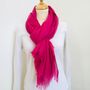 Raspberry Pink Super Soft Scarf, thumbnail 1 of 5
