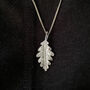 Personalised Sterling Silver Oak Leaf Pendant Necklace, thumbnail 2 of 10