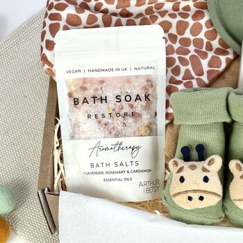 Giraffe Safari New Baby And New Parents Gift Set, 5 of 7