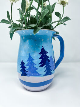 Hand Painted Christmas Jug | Winter Wonderland, 3 of 4