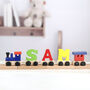 Personalised Childrens Wooden Name Train Set, thumbnail 4 of 4