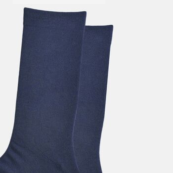 Men's Bamboo Socks Navy Blue, 3 of 5