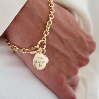 Personalised 'You're Loved' Pearl Bracelet, 3 of 5