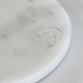 Tranquil Halo Sterling Silver Ring, 3 of 6