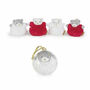 Personalised Christmas Teddy Baubles, thumbnail 1 of 3