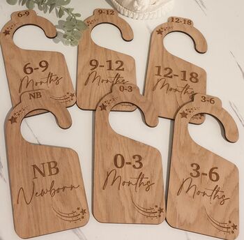 Wooden Wardrobe Dividers For Newborn, 3 of 3